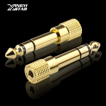 

10Pcs 6.35mm 1/4" Male To 3.5mm 1/8" Female Audio Adapter 6.35 to 3.5 Jack Stereo Converter For Mic Microphone Speaker Connector