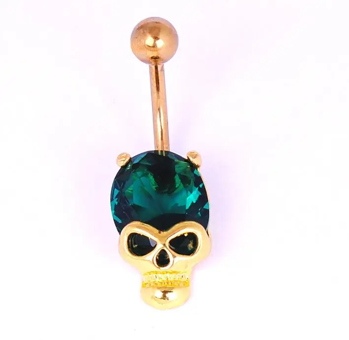 

Piercing Shop Skull Skeleton Body Jewelry Piercings Navel Belly Button Ring Accessories Steampunk Men women Jewelry