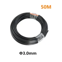 Оптическое волокно 50 м внутренний 3,0 мм черный PMMA пластиковый конец свечение волоконно-оптический кабель Оптическое волокно свет для украшения света