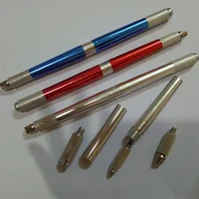 2 шт. стиль Перманентный с ручным управлением бровей Тату машинка для макияжа ручка