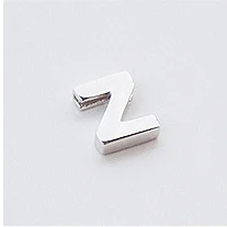 Настоящее Серебро S925 пробы, простое модное очаровательное женское ожерелье с подвеской, подарок на праздник - Цвет камня: Letter Pendant Z