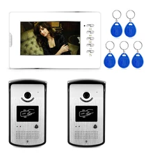 Chuangsafe XSL-V70D-ID 2V1 2016 Venta CALIENTE Dos cámara de 7 “Manos Libres Video de La Puerta Sistema de Intercomunicación Del Teléfono soporte de tarjeta de IDENTIFICACIÓN de desbloqueo