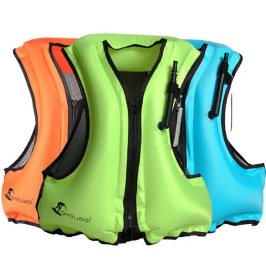 Buy Life Jacket Inflatable Snorkeling Vest Zip Adult