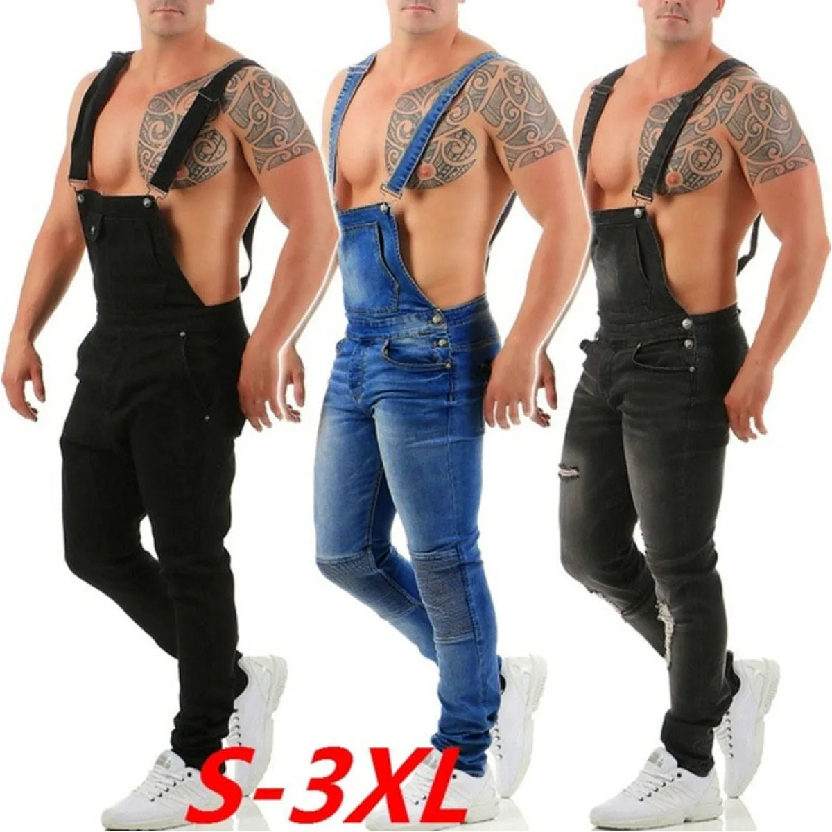 mens denim dungarees uk