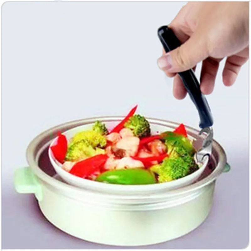 

New Pan Bowl Pot Clips Gripper Hand Clamp Home Outdoor Picnic Bowl Clips Bottle Opener Cookware Pot Mentioning Disk Device