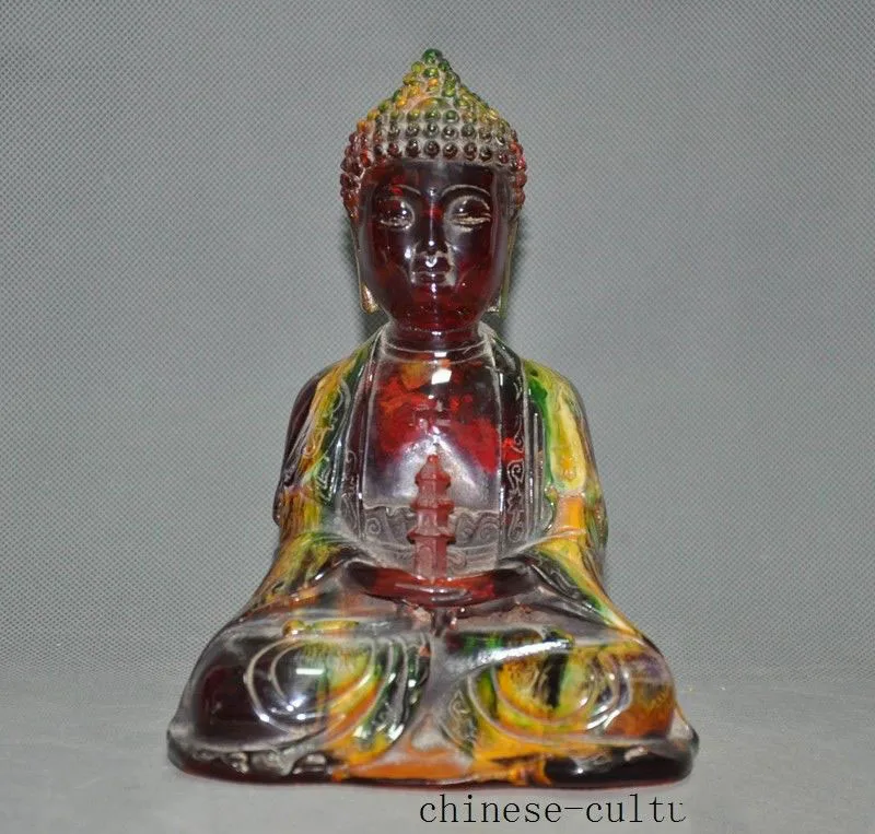

christmas Tibetan Buddhism Man-made amber carving Tota Shakyamuni Tathagata Buddha statue halloween