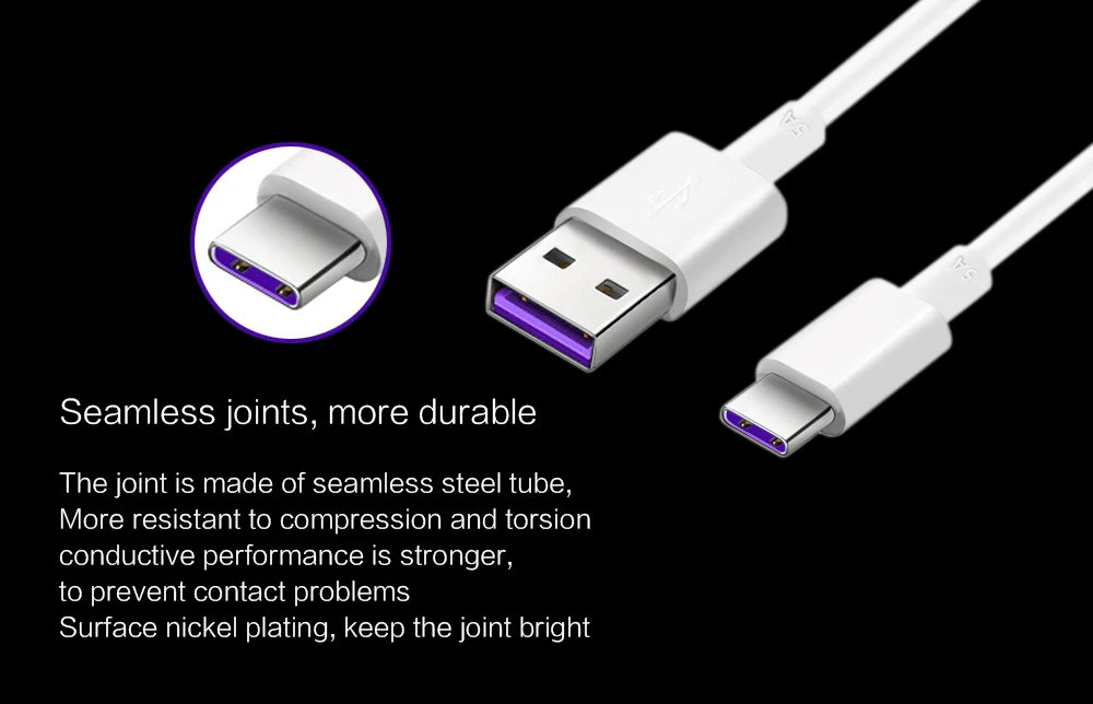 Huawei Supercharge type-C Cabel P30 Pro P 20 p 10 mate10 p9 P9 Plus 5A быстрое зарядное устройство USB 2,0 type C Originele