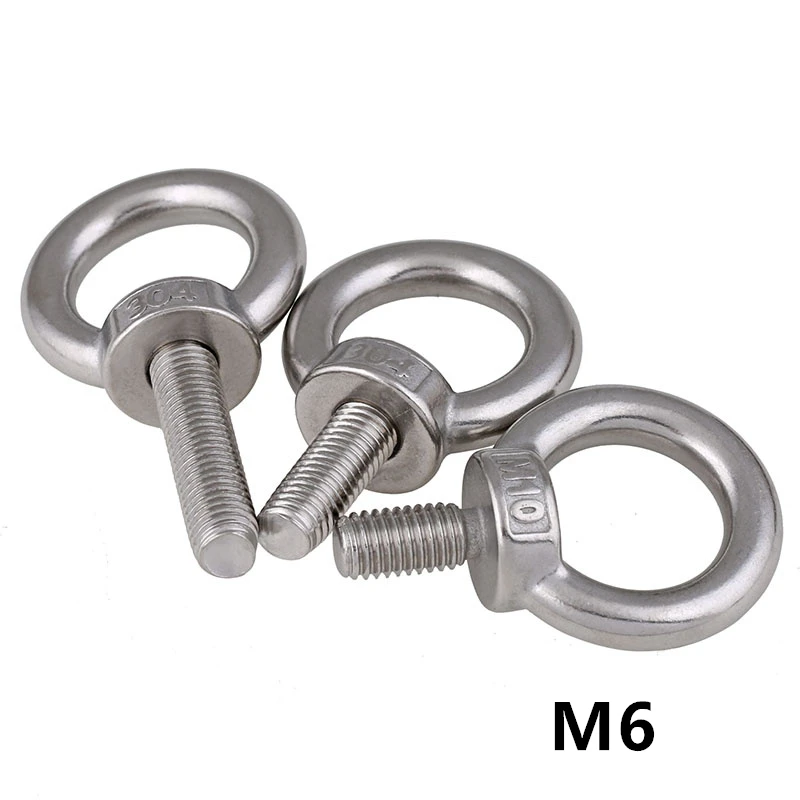 Pernos de ojo de elevación M6, tornillos de anillo de elevación de acero inoxidable 304, Uds. - AliExpress Mejoras para el hogar