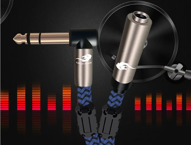 Stereo 1 4 TRS Male to Female 6 35mm Jack Audio Extension Cable For KTV Mixer Console Amplifier Headphone Mic 1m 2m 3m 5m