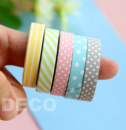 

Kawaii dot series masking paper tape markers Sticky notes set Gift Office school supplies(ss-a895)
