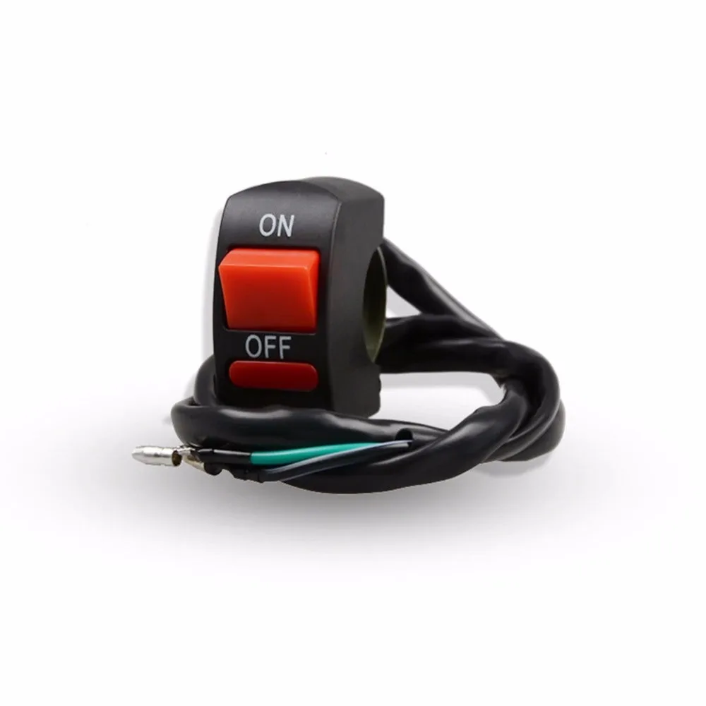 DC 12V Motorcycle Handlebar Kill Light Switch ON OFF Bullet Connector