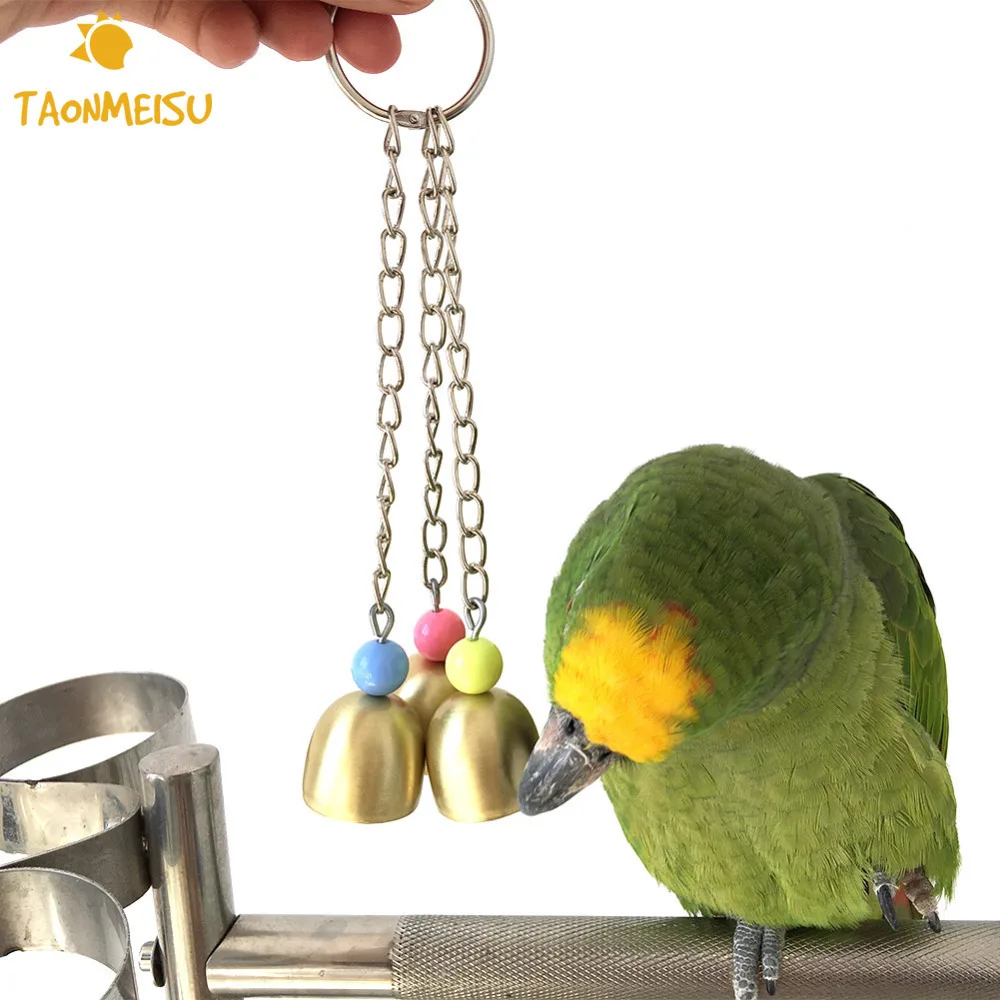 

Large & Small Birds Parrot Toy Alloy Bells Parrot Cage Essential Toys Pet Supplies