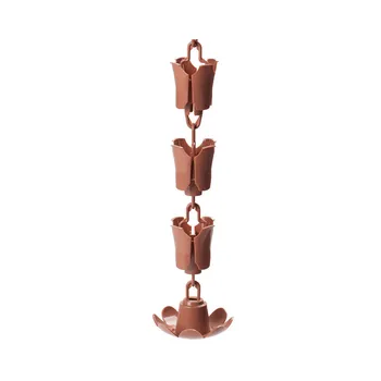 

Garden Plastic Bronze Rain Chains Ring Drop Drainage Rainbell Villa Decoration Temple Gutters 3 Metre Length