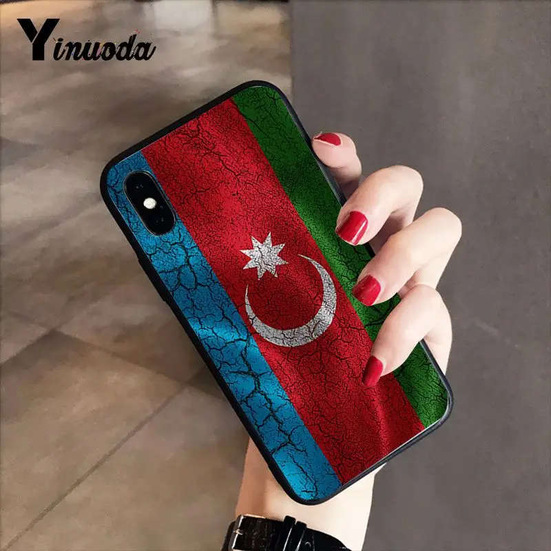 Yinuoda azerbaiana buta flag Красочный милый чехол для телефона iPhone 8 7 6 6S 6Plus X XS MAX 5 5S SE XR 10 Чехол