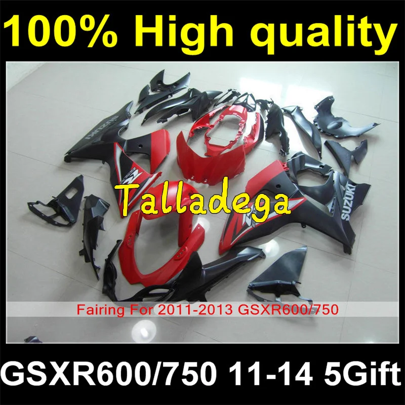 

Complete Plastic Body Fairing Kit Set For SUZUKI GSXR600 GSXR750 GSXR 600 750 2011 2012 2013 2014 11 12 13 14 Fairing S11-140033