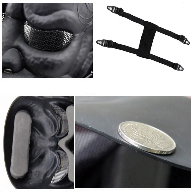 2017 New Tactical Mask DC11 Japanese Ghost King Samurai Airsoft Full Face Mask Party Cosplay Horror Hunting Protect Scarves