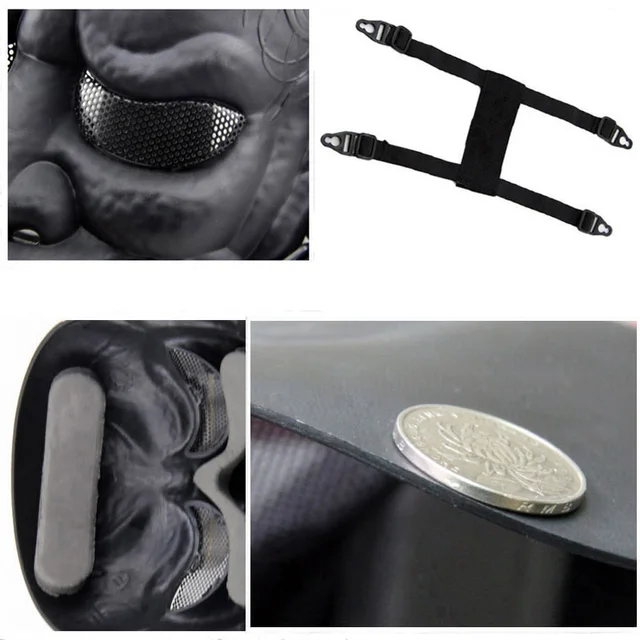 2017 New Tactical Mask DC11 Japanese Ghost King Samurai Airsoft Full Face Mask Party Cosplay Horror Hunting Protect Scarves