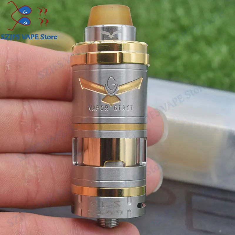 

Vapor Giant v6S 23mm RTA 6ML Capacity 316ss adjustable bottom airflow Single coil Atomizer Potill system update Giant M5 RTA