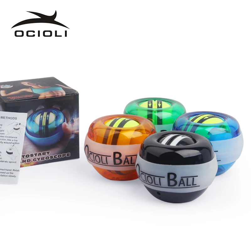 Force Gyroscope Ball Dual Gyroscope Wrist Arm Muscle Force Power Exercise Strengthen Ball Trainer Hand Grips Fitness Equipments
