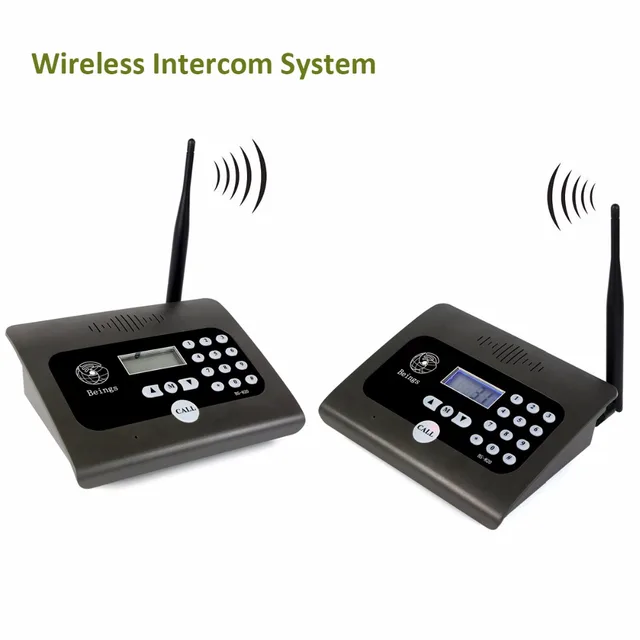2pcs Full Duplex Indoor Wireless Voice Calling Intercom System Two 2pcs Full Duplex Indoor Wireless Voice Calling Intercom System Two Way Desktop Radio For Home Office
