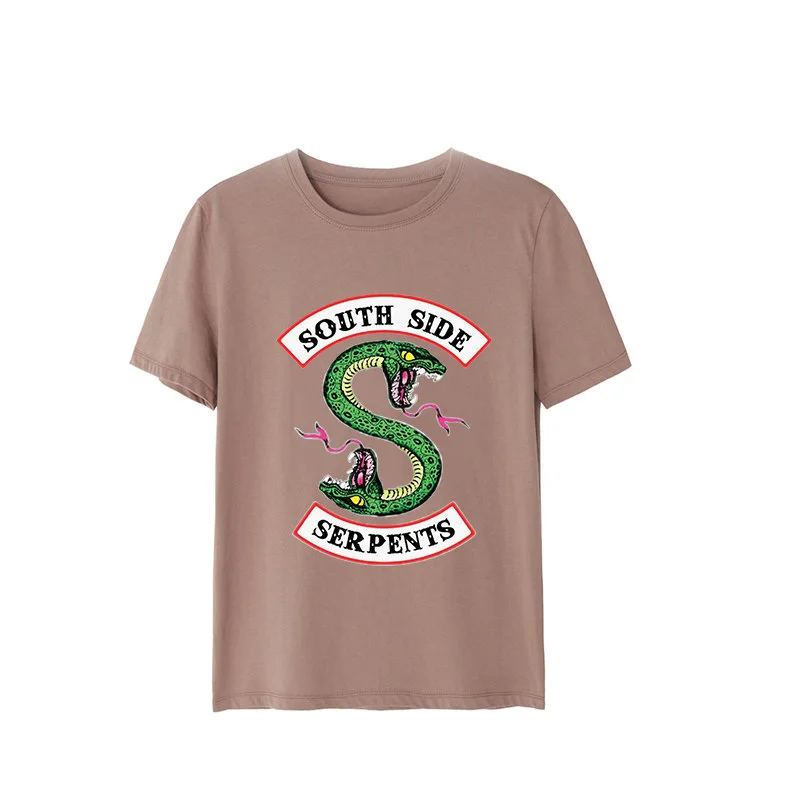 Snake Riverdale South Side Vinyl Heat Transfer Iron on Clothes T-Shirt Patches Painting Printed Appliques Sticker Handwork