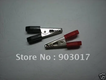 

Alligator Clip 35mm Hard Plastic Handle Red Black 200 pcs per Lot