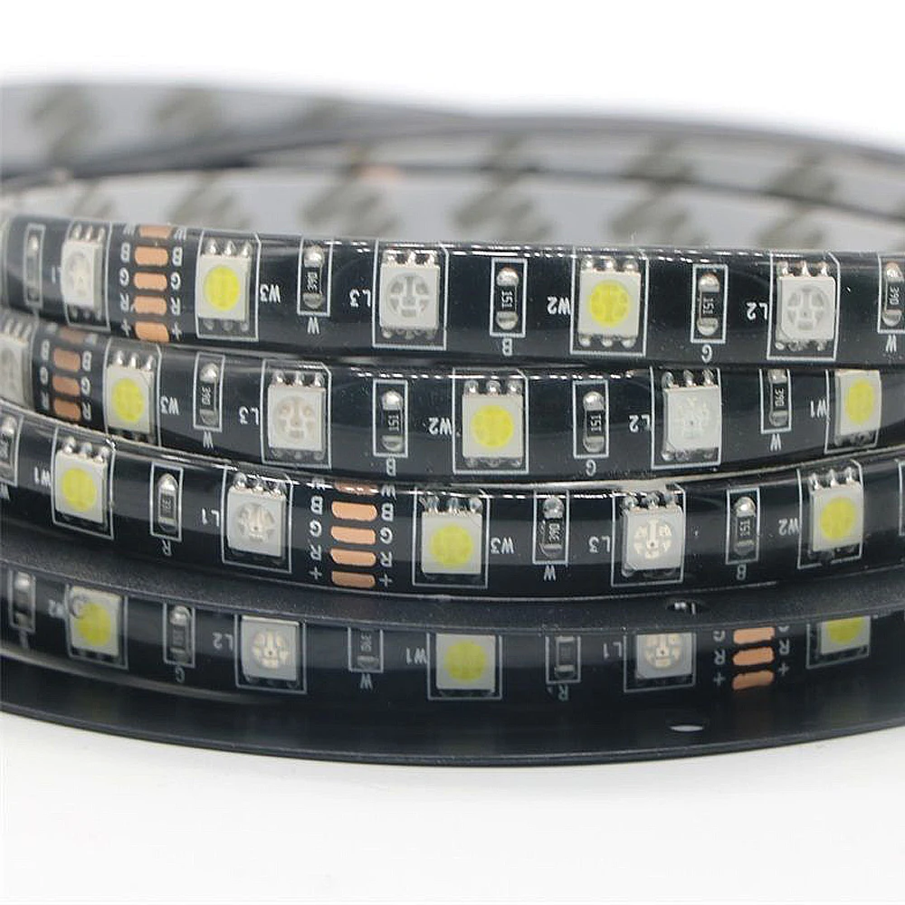 DC12V 5050 LED Strip Waterproof RGBW Flexible LED Light 60LED/m Waterproof IP20/IP65 RGB+White/+Warm White Tape for decoration