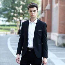 Высококачественный черный мужской костюм для свадьбы из 2 предметов(пиджак+ брюки+ галстук), жених выпускного вечера, Masculino Trajes De Hombre Blazer