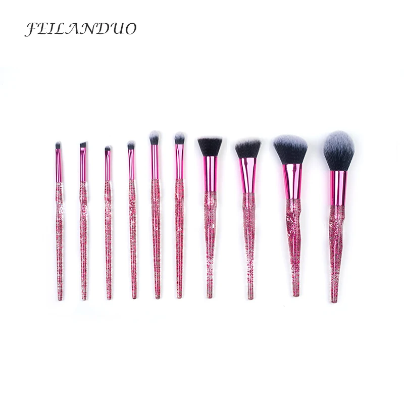 

FEILANDUO10 Pcs Makeup Brushes Set Eyeshadow Foundation Powder Brush Accessories Beauty Professional Cosmetic Brush Tool Kit
