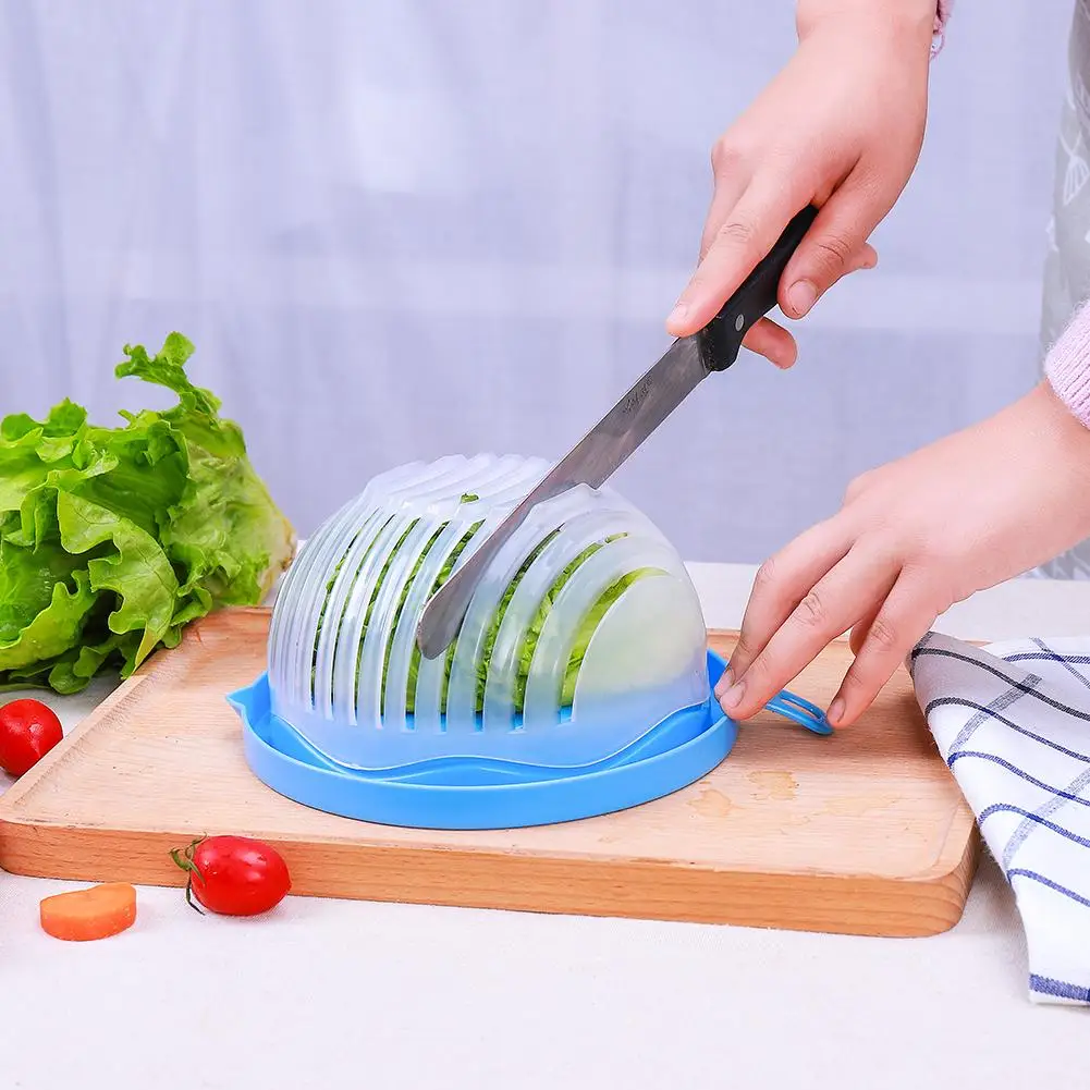 Innovative Salad Cutter Bowl Kitchen Gadget Vegetable Fruits Slicer