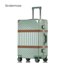 

Sindermore Aluminum Frame And Pc Carry On Hardside Rolling Spinner Trollry Traveling Travel Luggage Suitcase For Girls Women Men