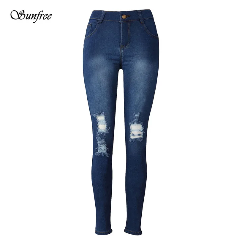 

Sunfree 2016 New Hot Sale Womens Denim Skinny Jeans Stretch Pencil Trousers Slim Long Pants Brand New High Quality Dec 6