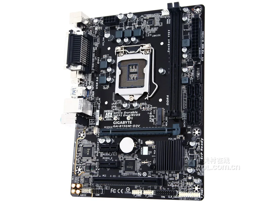 Gigabyte GA-B150M-D3V оригинальная материнская плата LGA 1151 DDR4 2133Mhz USB3.0 32G B150 D3V настольная материнская плата SATA III PCI-E 3,0 б/у