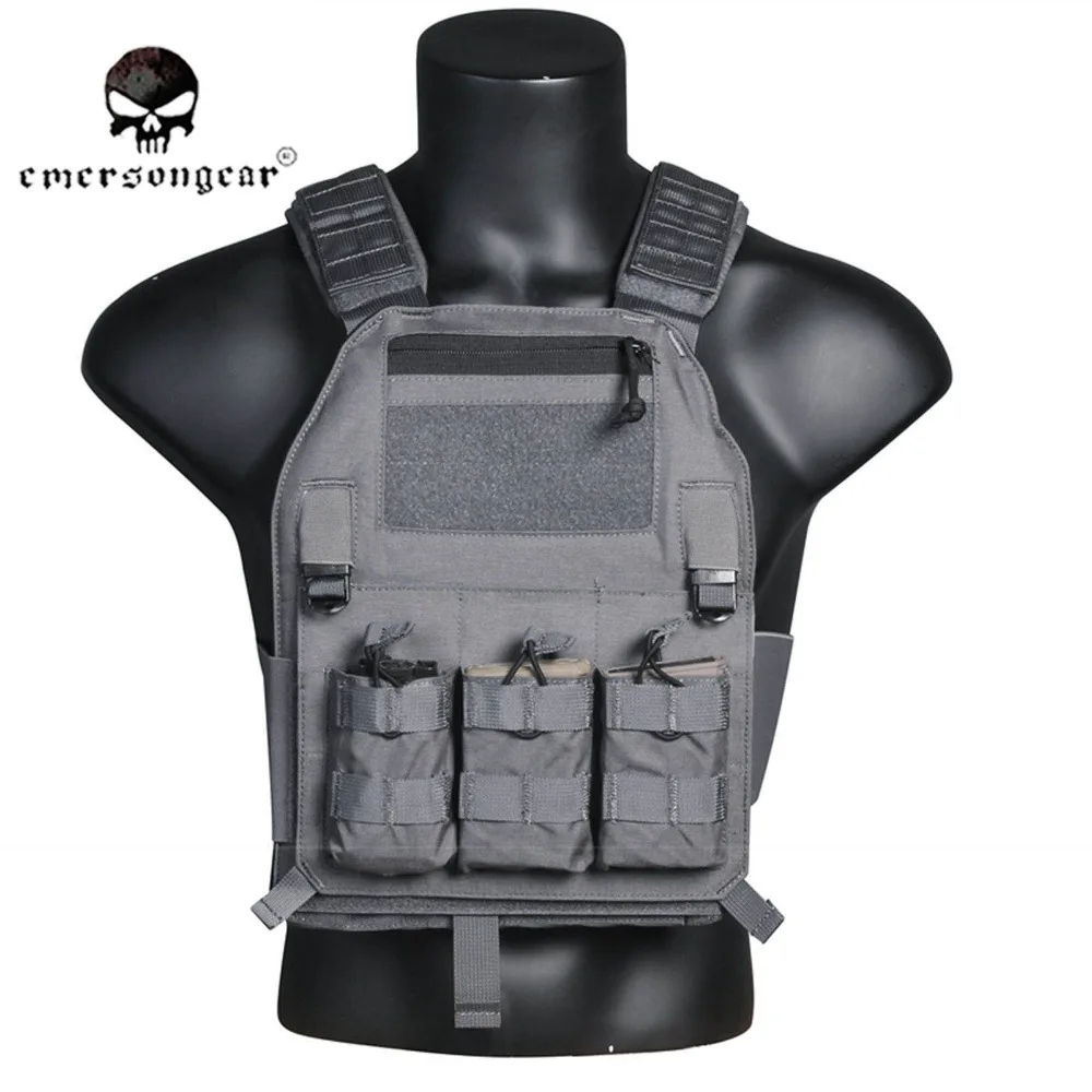 Emersongear 419 Molle боевой штурмовой 419 плиты перевозчика жилет тактический CS верхняя одежда охота EM7376WG волк серый