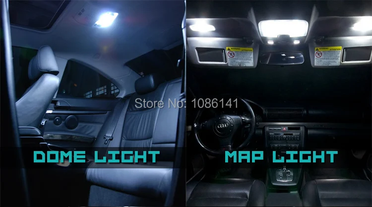 12x White LED Lights Interior Package Kit For License Plate Cargo Bulb Accessory 12x White LED Lights Interior Package Kit For License Plate Cargo Bulb Accessory