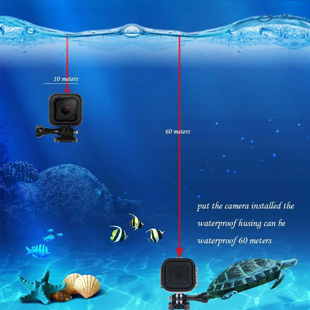Для Go Pro Session водонепроницаемый корпус подводный 60 м защитный корпус коробка для GoPro Hero 5 4 Session аксессуары