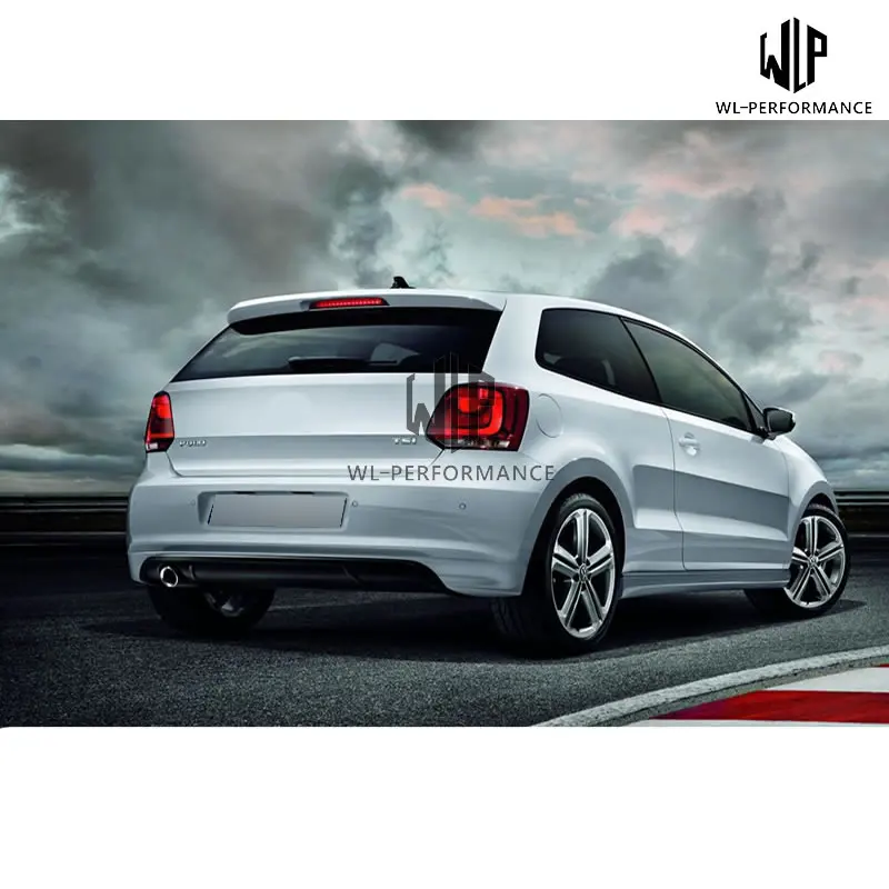 Polo GTI R-Line Стиль комплект кузова высокого качества PP Неокрашенный фронт бампер для заднего бампера боковые юбки для Защитные чехлы для сидений, сшитые специально для Volkswagen Polo GTI 11 до 16 лет