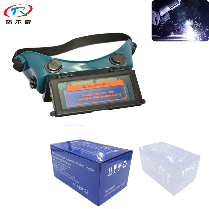 

Welding Mask Solar Power Auto Darkening Welding Goggle Electric Cap CE Certified Factory Best Price Solder Glass TRQ-E01-07-1100