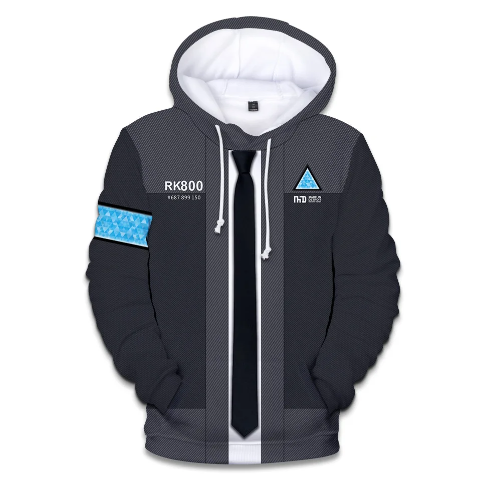 New Detroit Human Connor RK800 Hoodie Sweatshirt Connor RK800