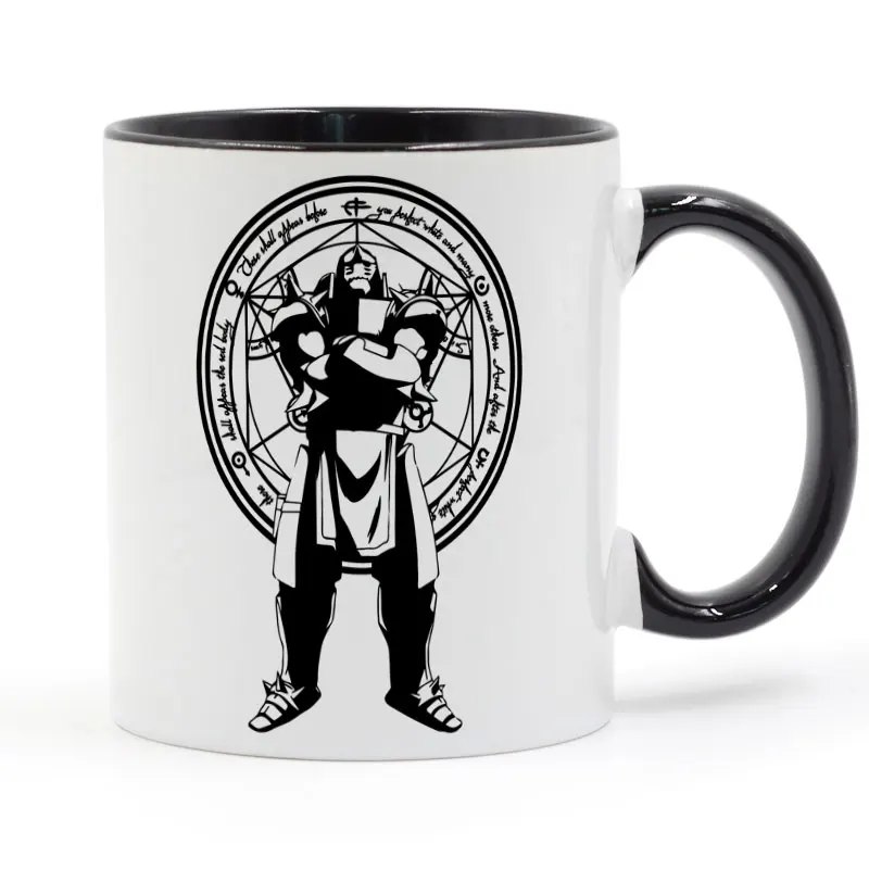 

Fullmetal Alchemist Alphonse Elric Coffee Mug Ceramic Cup Color Handle Colour Inside Gifts 11oz GA1065
