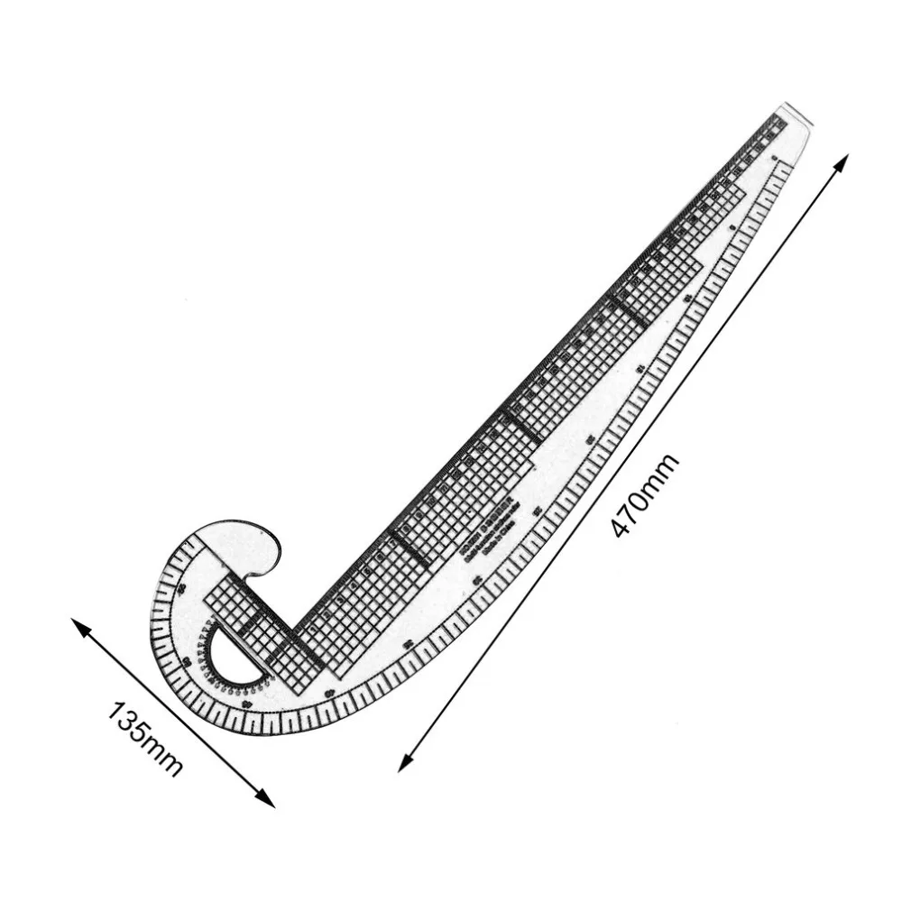 Многофункциональная 6501 пластиковая французская кривая швейная линейка измеряет линейка портного изготовления одежды 360 градусов изгиб