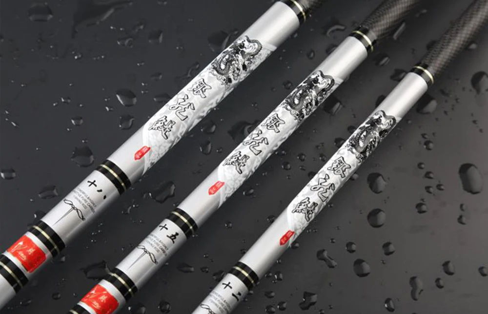 Fluxo de Carbono Vara de Pesca Difícil de Pesca Vara de Pesca de Água m de Ultra Mão Pólo 3.6 m 4.5 m 5.4 m 6.3 m 7.2 Telescópica Fiação de Água Doce Pesca Alimentador 2 Esporte e Lazer