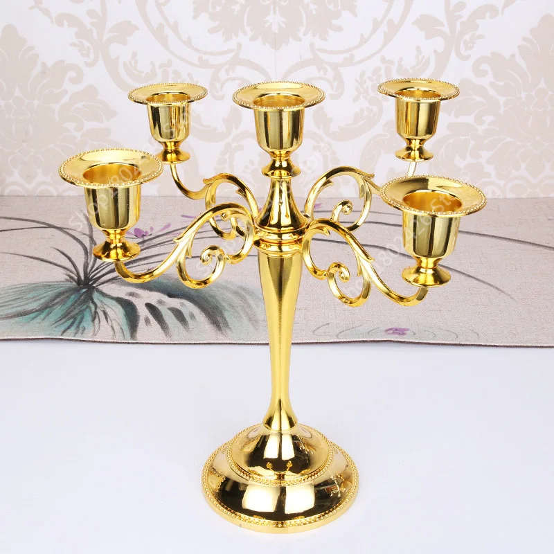 Multi Arms Metal Alloy Candle Holder (4)