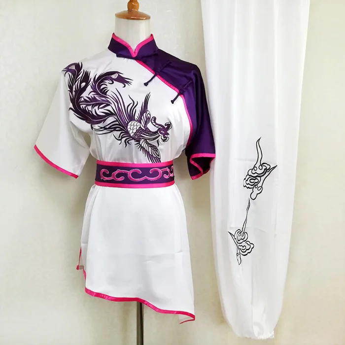 

Chinese wushu uniform Kungfu clothing Martial arts suit taolu clothes changquan costume for women men girl boy children kids