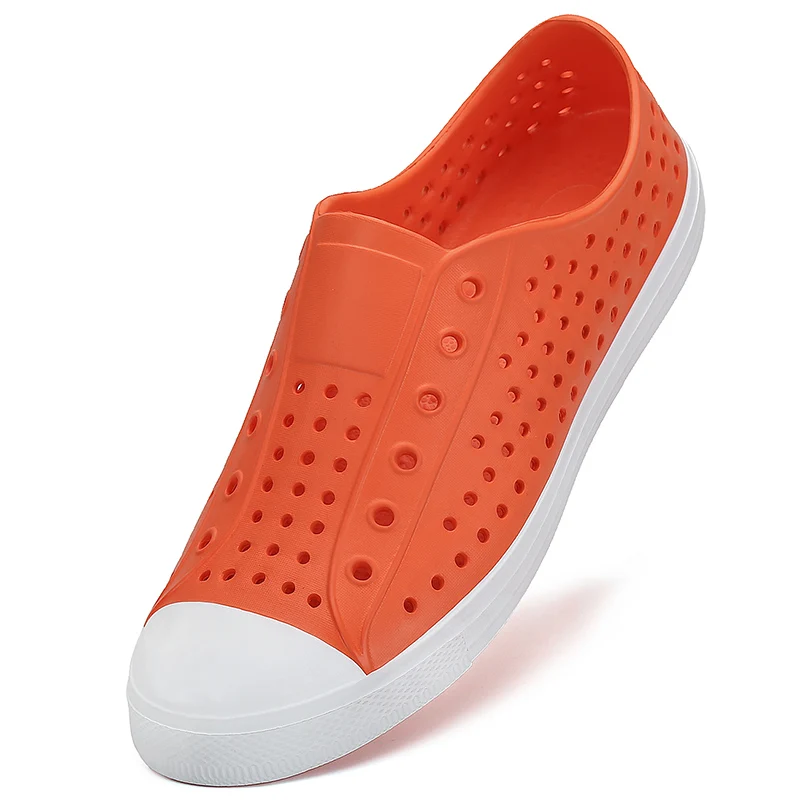 Summer Shoes Woman Beach Slippers Breathable Sandals Men Flip Flops Couples Shoes Slip-on Sea Clogs Hollow Out Outdoor Crocse