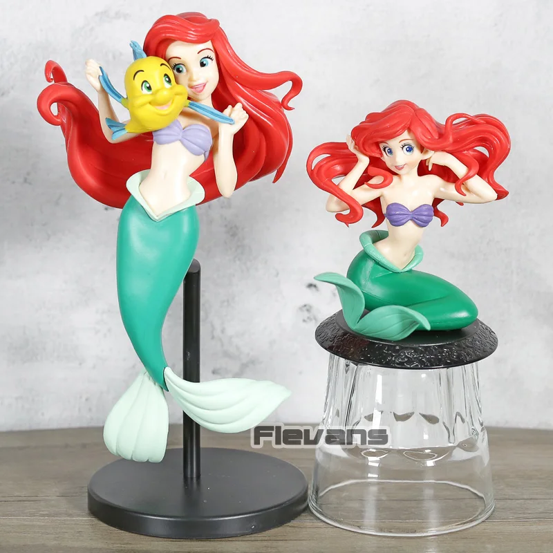 Banpresto Q Posket Crystalux Ариэль Русалочка ПВХ Рисунок Коллекционная модель игрушки QPosket кукла подарок