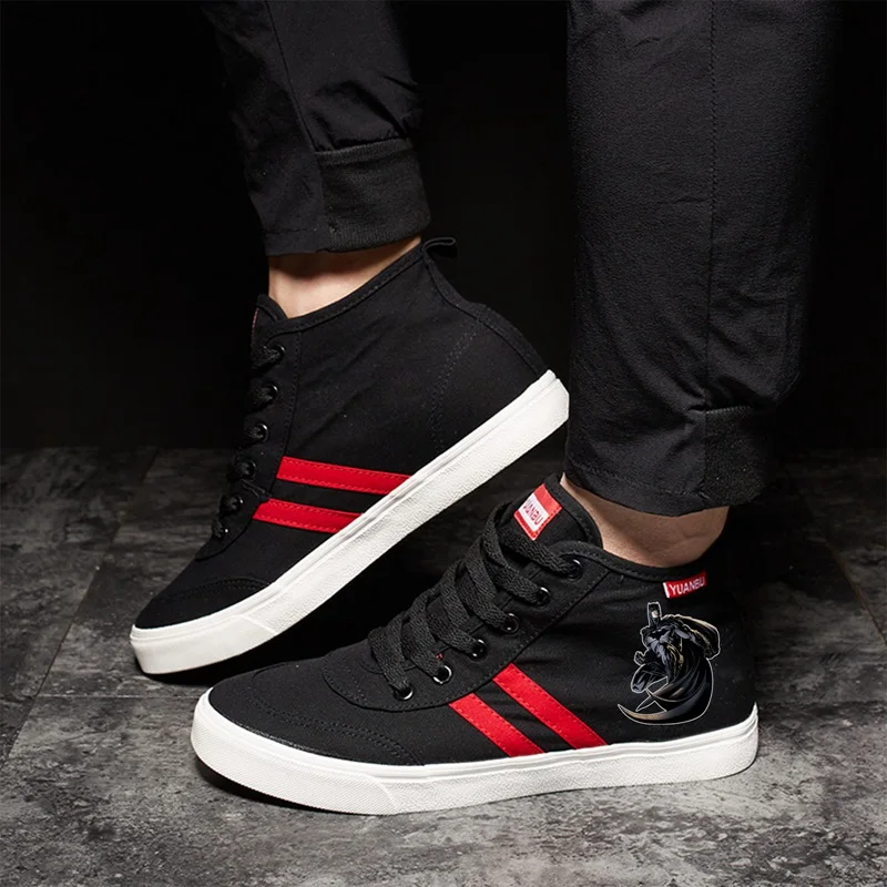 DC Comics Justice League Batman Cartoon Printing high top breathable canvas uppers sneakers student