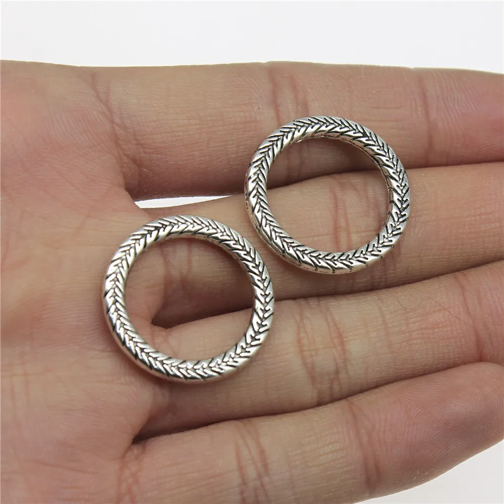 WYSIWYG 4pcs/lot 24x24mm Charms Circle Connector Antique Silver Color Alloy DIY Jewelry Making Accessories
WYSIWYG 4pcs/lot 24x24mm Charms Circle Connector Antique Silver Color Alloy DIY Jewelry Making Accessories
