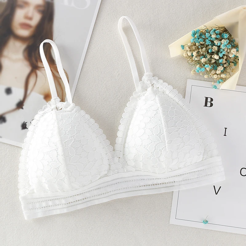 Для женщин бесшовный кружевной бюстгальтер беспроводной Bralette нижнее бельё для девочек сексуальное женское нижнее белье бюстгальтеры