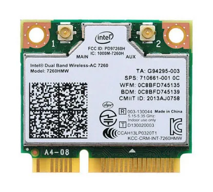Intel Wireless-N 7260BN 7260HMW BN Mini PCIe PCI-express WLAN WIFI карта модуль 802 11 b/g/n + BlueTooth 710661-001 | Компьютеры